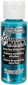img 2 attached to 🎨 Enhanced SEO: DecoArt Turquoise Sparkle Glitter Paint - 2-Ounce Glamour Dust