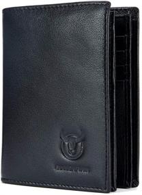 img 4 attached to 👝 BULLCAPTAIN Blocking Genuine Leathery Capacity Compartments: Stylish Men's Accessories, Wallets, Card Cases & Money Organizers