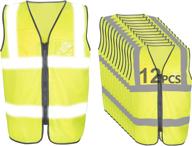 lx reflective visibility multi functional yellow 12pcs occupational health & safety products logo