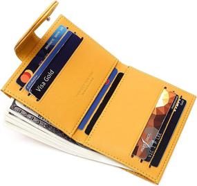 img 3 attached to Badiya Bifold Wallet for Women - Credit Card Holder Handbag and Wallet Combo