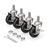 🔒 durable threaded locking casters with optimal diameter for easy maneuverability логотип