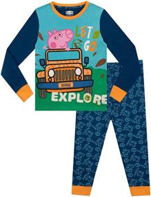 img 4 attached to 🐷 Adorable George Pig Pajamas for Boys - Peppa Pig Collection