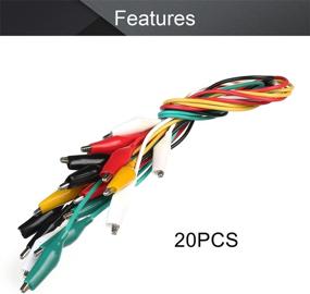 img 2 attached to Fielect 20Pcs 3A Test Leads With Alligator Clips Set Insulated Double-Ended Clips Test Cable 50Cm Long