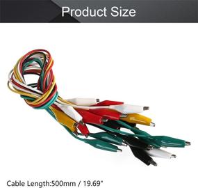 img 3 attached to Fielect 20Pcs 3A Test Leads With Alligator Clips Set Insulated Double-Ended Clips Test Cable 50Cm Long