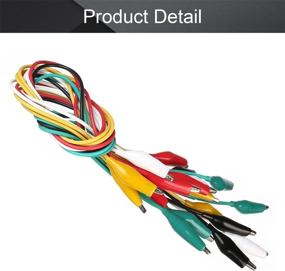 img 1 attached to Fielect 20Pcs 3A Test Leads With Alligator Clips Set Insulated Double-Ended Clips Test Cable 50Cm Long