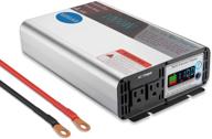 gisian 1000w pure sine wave power inverter - peak power 2000w - 12v dc to 110v ac - car power inverter with lcd display - 2 ac outlets - ideal for rvs, trucks, and boats logo