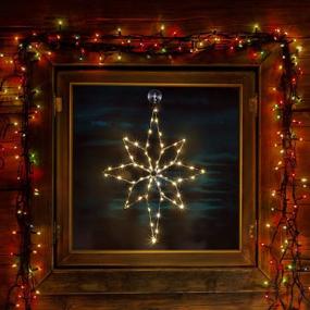 img 2 attached to Exquisite Bethlehem Star Window Silhouette Lights: 12 Inch, 30 LED, USB Operated - Perfect Christmas Decor for Xams, Thanksgiving, and Holiday Parties!