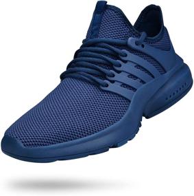 img 4 attached to 👟 Biacolum Men's Running Shoes: Stylish Non-Slip Sneakers for Active Walking and Athletics