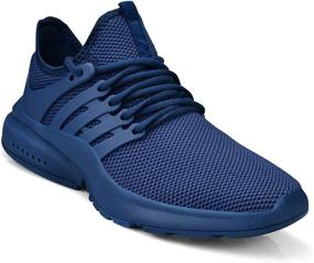 img 2 attached to 👟 Biacolum Men's Running Shoes: Stylish Non-Slip Sneakers for Active Walking and Athletics