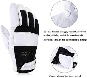 img 2 attached to 🧤 Intra-FIT TIG Welding Gloves: Premium Grain Goatskin, Spark-Resistant Nomex Back – 1 Pair