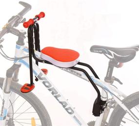 img 4 attached to 🚲 FenglinTech детское велокресло - безопасный перевозчик с подлокотником, педалями для ног для улучшения SEO.