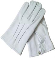 dress leather gloves small white men's accessories in gloves & mittens logo