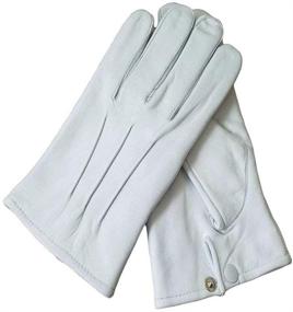 img 2 attached to Dress Leather Gloves Small White Men's Accessories in Gloves & Mittens