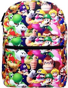 img 3 attached to 🎒 Super Mario All-Over Print Backpack NN43719