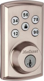 img 4 attached to Kwikset 98880-004 SmartCode 888 Z-Wave Plus Smart Lock Touchpad Electronic Deadbolt in Satin Nickel with SmartKey Security