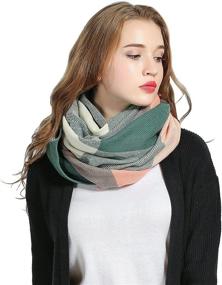 img 1 attached to 🧣 Stay Warm and Stylish with Luxina Tartan Blanket Winter Pashmina: Women's Must-Have Accessories for Scarves & Wraps