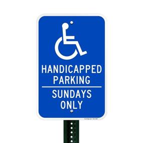 img 2 attached to 🅿️ Sunday Handicapped Parking: SmartSign Aluminum