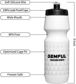 img 2 attached to GEMFUL BPA Free Cycling Water Bottle 24oz 2 Pack