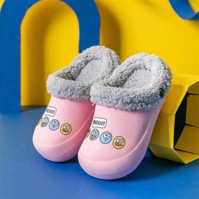 img 3 attached to 👦 CERYTHRINA Little Kids Lined Clogs: Comfortable Slip-on Garden Shoes for Boys and Girls