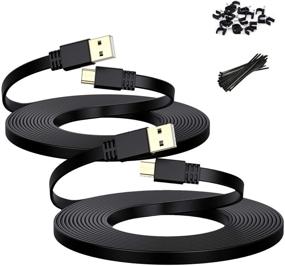 img 4 attached to 🔌 Itramax Micro USB Power Cable 10 FT 2-Pack: Flat Micro USB Charging Cord for Wyze Cam Pan, Yi Cam, Nest Cam, Blink XT XT2, Furbo Dog, Arlo Q, Zmodo, Netvue, Xbox One Controller