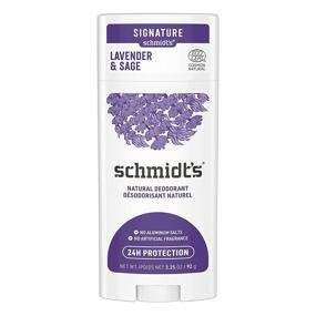 img 4 attached to 🌿 Schmidt's Aluminum Free Natural Deodorant: Lavender & Sage, 24 Hour Odor Protection, Certified Natural, Vegan, Cruelty Free 3.25 oz