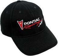 black pontiac compatible racing hat cap - gregs automotive bundle with driving style decal logo