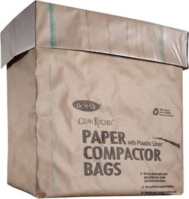 img 1 attached to 🗑️ BestAir WMCK1335012-2 Heavy Duty Trash Compactor Bags, 16'' D x 9'' W x 17'' H, Pack of 2 (24 Bags), Brown