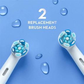 img 1 attached to 🪥 Oral-B iO Ultimate Clean Replacement Brush Heads in White - Pack of 2