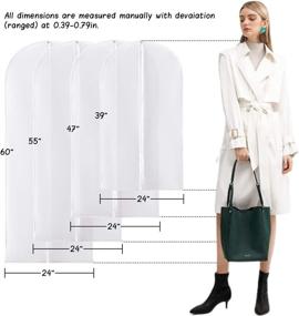 img 3 attached to Hanging Garment Washable Lightweight Dust Proof Storage & Organization