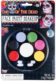 img 2 attached to 🎭 Forum Novelties - Day of The Dead Face Paint Makeup Kit: Lightweight 14 g/.5 Oz