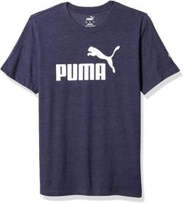img 3 attached to PUMA Mens Essentials Heather Peacoat Men's Clothing in Active
