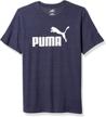 puma mens essentials heather peacoat men's clothing in active logo
