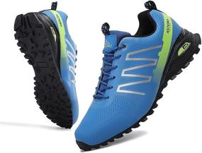 img 4 attached to ASTERO Lightweight Athletic Cushioning Trekking Men's Shoes