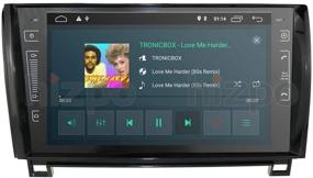 img 4 attached to 🚗 Автомобильный видеоплеер на Android 10 для Toyota Tundra 2007-2013 Sequoia 2008-2013 - 9-дюймовый сенсорный экран 2 DIN встроенный GPS-навигатор с Bluetooth и мультимедийным видеоплеером