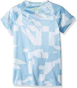 img 2 attached to 🔷 Turquoise X Small Girls' Active Clothing - Under Armour Novelty