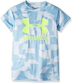 img 3 attached to 🔷 Turquoise X Small Girls' Active Clothing - Under Armour Novelty
