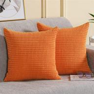 uini decorative corduroy granules pillowcase logo