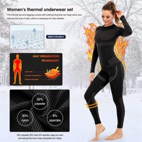 img 2 attached to Thermal Underwear Winter Weather Running Sports & Fitness
