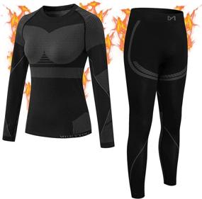 img 4 attached to Thermal Underwear Winter Weather Running Sports & Fitness