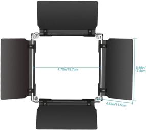 img 2 attached to 🔆 Профессиональный светодиодный видео-светильник Neewer с дверью для сарая: Улучшенное управление освещением для светодиодной панели Neewer 480 LED