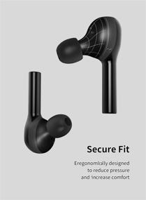 img 1 attached to 🎧 Водонепроницаемые беспроводные наушники True Wireless TWS - Bluetooth 5.0 наушники с встроенным микрофоном, стереозвуком, кнопочным управлением, IPX8, режимом одиночного/двойного и временем воспроизведения 40 часов.