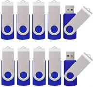 🔵 kalsan 10 пакетов 8 гб usb flash drive usb 2.0 pen drive-синий: высококачественное решение для хранения логотип