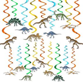 img 4 attached to WERNNSAI Fossil Dinosaur Hanging Swirl