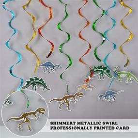 img 1 attached to WERNNSAI Fossil Dinosaur Hanging Swirl