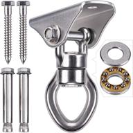 🪚 seleware silent bearing swing hanger: heavy duty 360° rotate swing swivel hook with 1200lb capacity - ideal for wooden & concrete playgrounds, yoga hammock chairs, rope punching bags, porch swing sets логотип