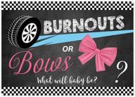 🎉 funnytree 7x5ft gender reveal backdrop burnouts or bows: boy or girl? pink or blue! he or she! baby shower party banner decoration, photography background, photobooth supplies prop logo