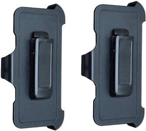 img 4 attached to 📱 2 Pack Belt Clip Holster Replacements for Otterbox Defender Series Case Apple iPhone XR (6.1-inch iPhone XR)