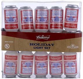 img 4 attached to 🍺 Budweiser Vintage Can Light Set by Kurt Adler with 10 UL Listed Lights