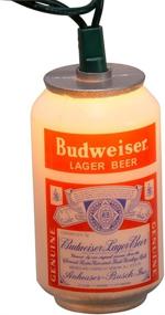 img 3 attached to 🍺 Budweiser Vintage Can Light Set by Kurt Adler with 10 UL Listed Lights