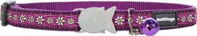 img 2 attached to 🌼 Daisy Chain Purple Designer Cat Collar: Red Dingo CC-DC-PU-SM – Stylish, Secure, and Comfortable